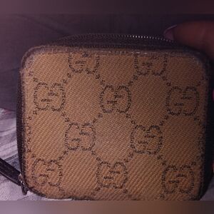 Gucci Brown Monogram Coin Purse